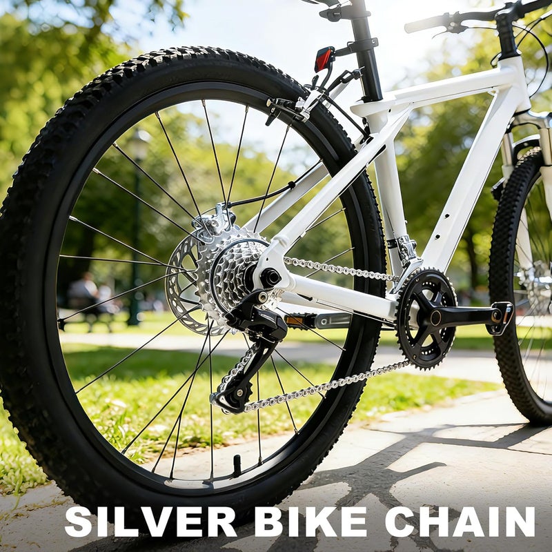 RainFlowwer 6/7/8/9/10/11/12 Speed Bike Chain – High-Strength, Durable & Smooth-Shifting for Road/Mountain Bikes (10-Speed) - Image 2